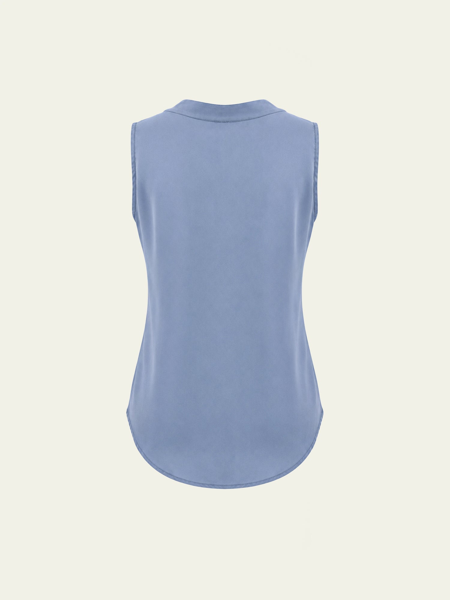 Duo V-Neck Sleeveless Vegan Silk® Blouse