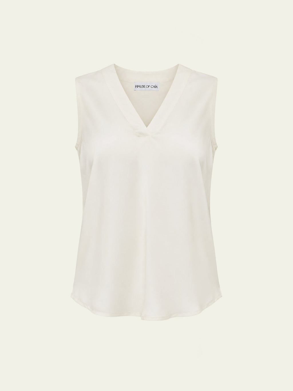 Duo V-Neck Sleeveless Vegan Silk® Blouse
