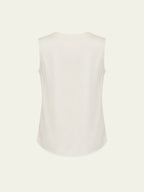 Duo V-Neck Sleeveless Vegan Silk® Blouse