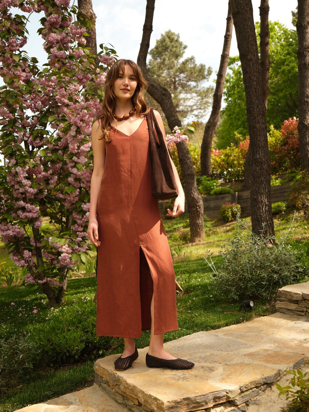 Sirocco Cupro®-Linen Blend Dress