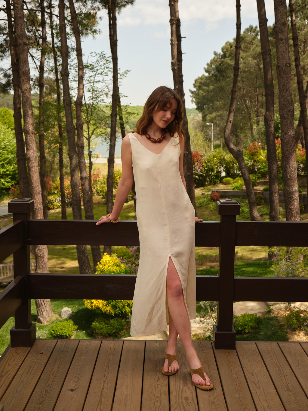 Sirocco Cupro®-Linen Blend Dress