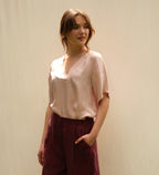 Uno V-Neck Vegan Silk® Blouse