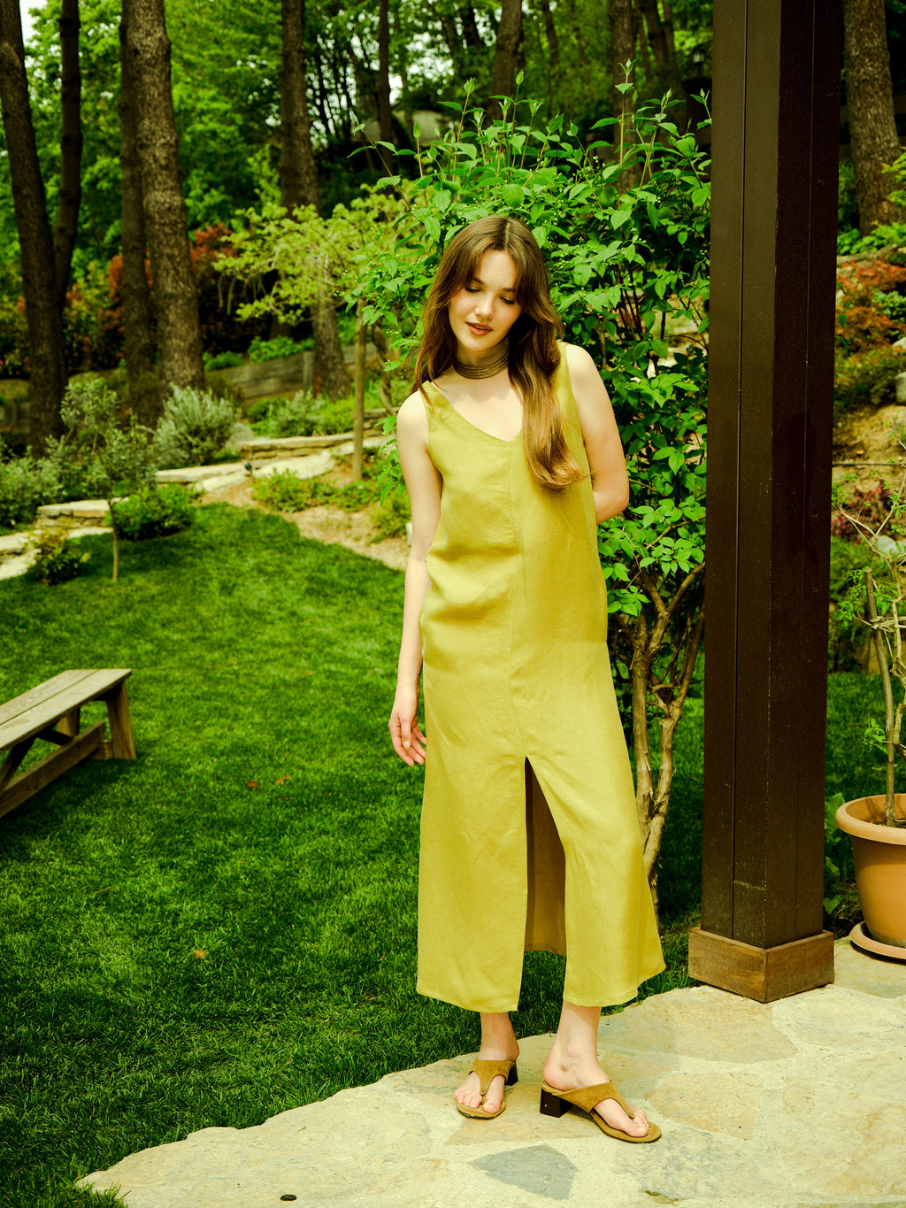 Sirocco Cupro®-Linen Blend Dress