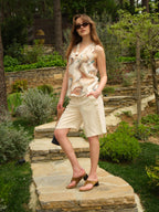 Duo V-Neck Sleeveless Vegan Silk® Blouse