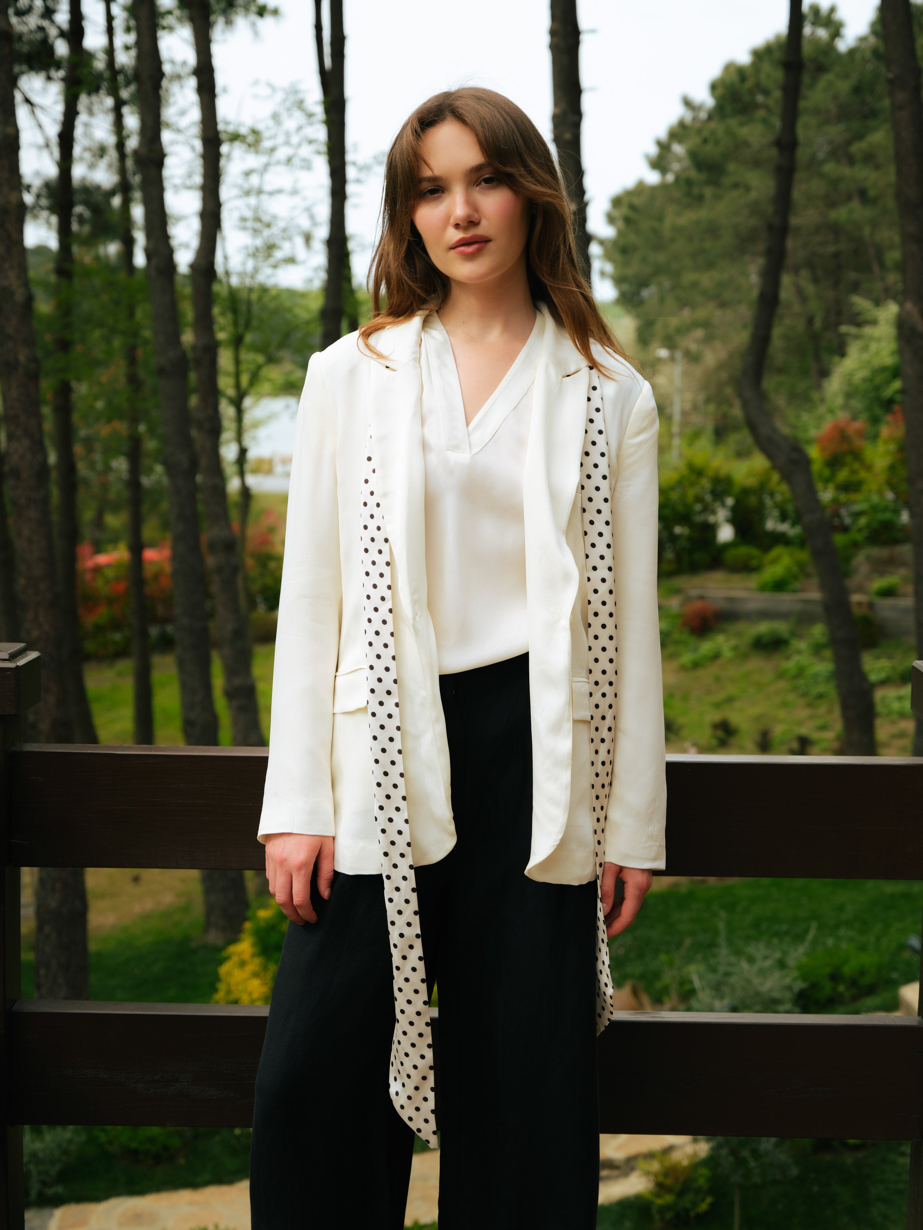 Duo V-Neck Sleeveless Vegan Silk® Blouse