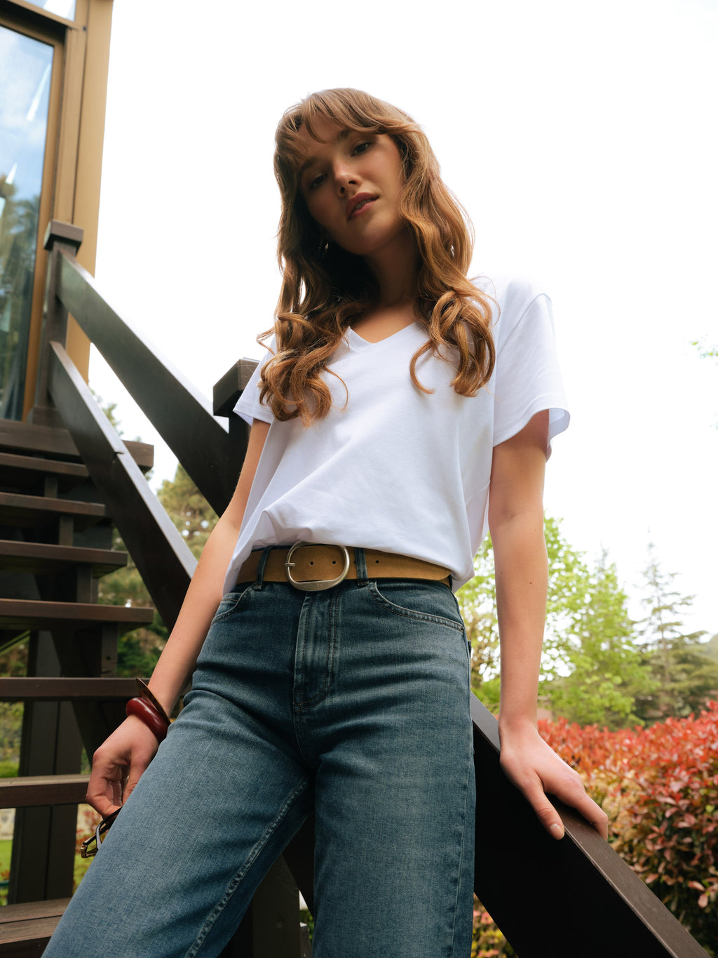 Slinky V-Neck T-Shirt
