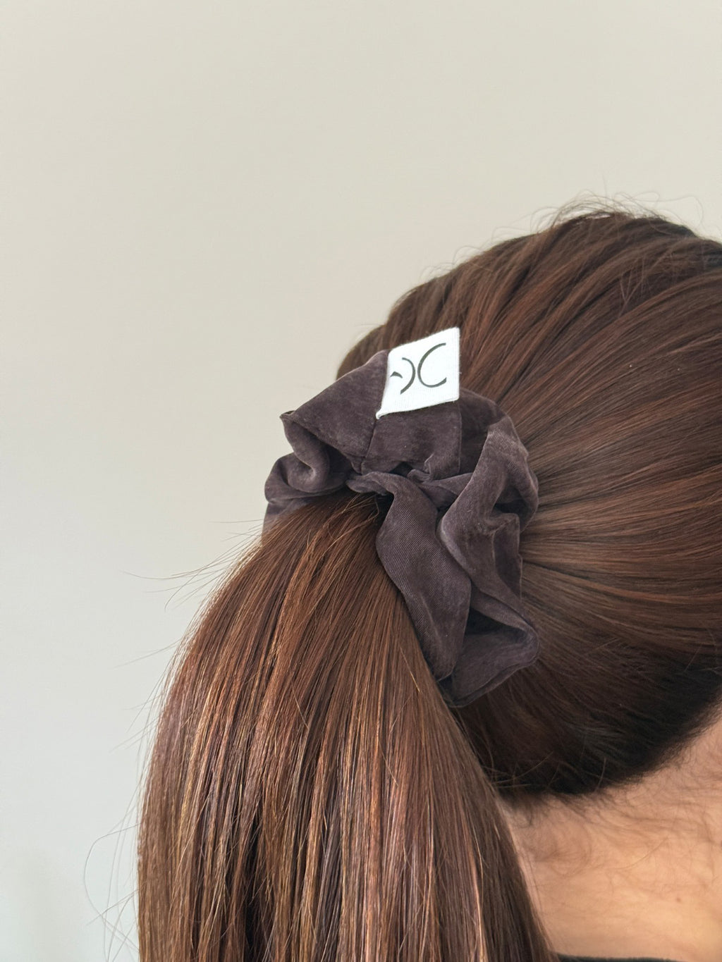 Hair scrunchie - Brown