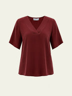 Uno V-Neck Vegan Silk® Blouse