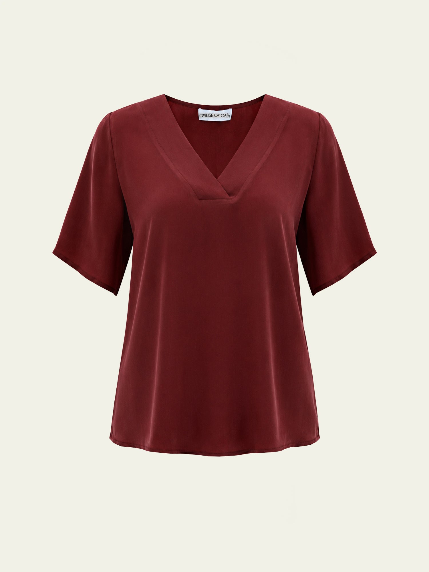 Uno V-Neck Vegan Silk® Blouse