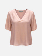 Uno V-Neck Vegan Silk® Blouse